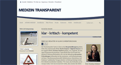 Desktop Screenshot of medizin-transparent.de
